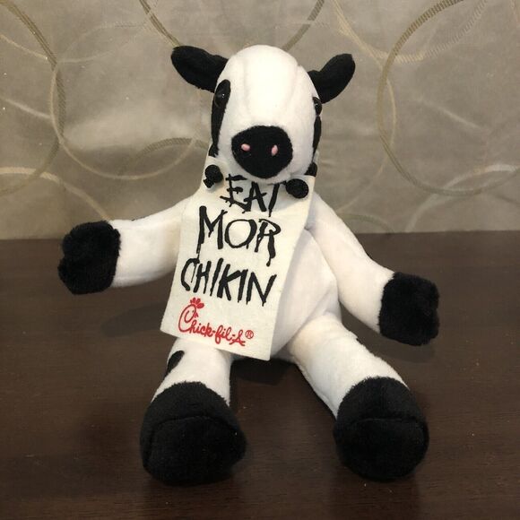 Chick-Fil-A Cow Plush Eat Mor Chikin More Chicken Stuffed Animal - Picture 2 of 11